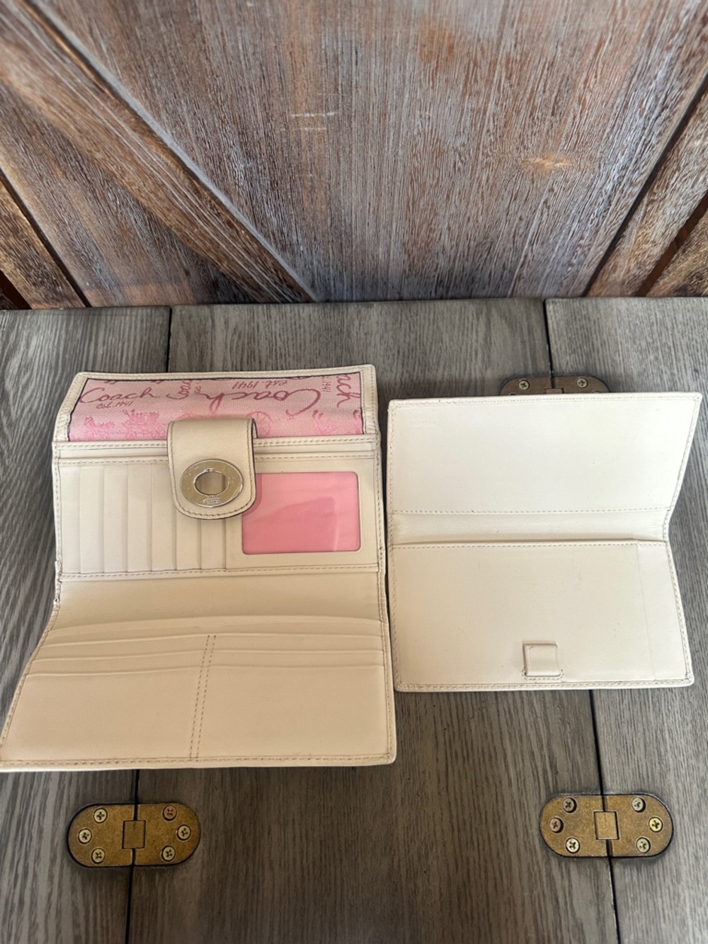 Coach Horse and Carriage Tote with Wallet Light Pink Canvas RARE & HARD TO FIND - Picture 14 of 15